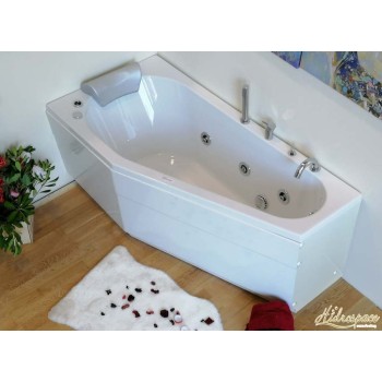 SOGNO 160 x 80 VASCA DA BAGNO IDROMASSAGGIO ASIMMETRICA