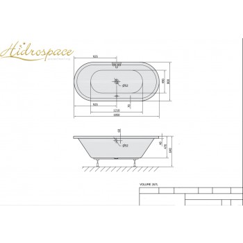 SOL VASCA OVALE 175 X 80 IDROMASSAGGIO 