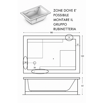 SPA MINI PISCINA CHAISE LONGUE 180X 120 