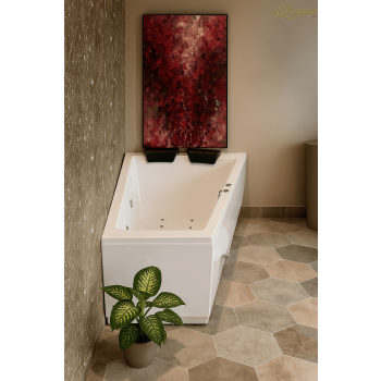 TRIAL 120 X 160 VASCHE DA BAGNO IDROMASSAGGIO ASIMMETRICA