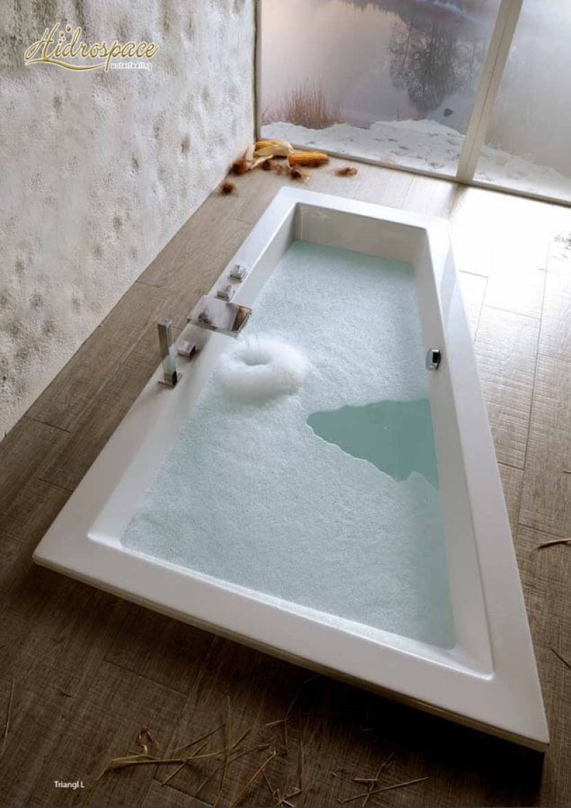 TRIAL 90 X 170 VASCA DA BAGNO IDROMASSAGGIO ASIMMETRICA