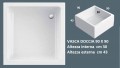VASCA DOCCIA QUADRATA 90 X 90