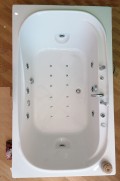 CONCHIGLIA 110 X 185 VASCA DA BAGNO IDROMASSAGGIO RETTANGOLARE